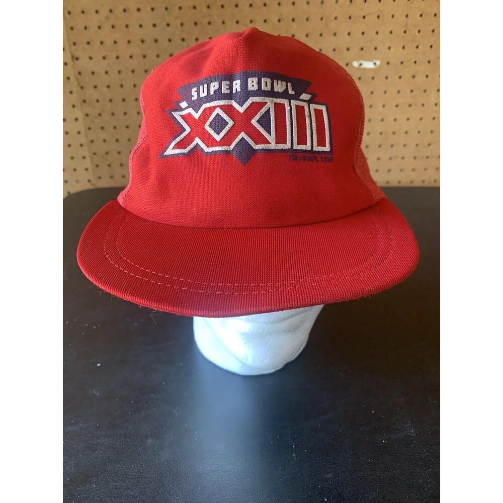 Vintage Winston 49ers Bengals Super Bowl XXIII 1988 Snapback Trucker Hat Cap